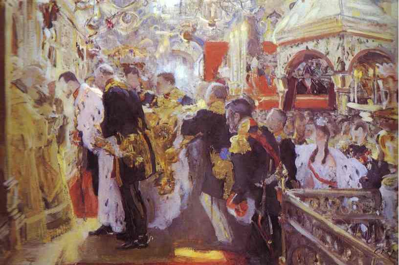 Coronation Of The Emperor Nicholas Ii In The Uspensky Cathedral — Valentin Alexandrovich Serov