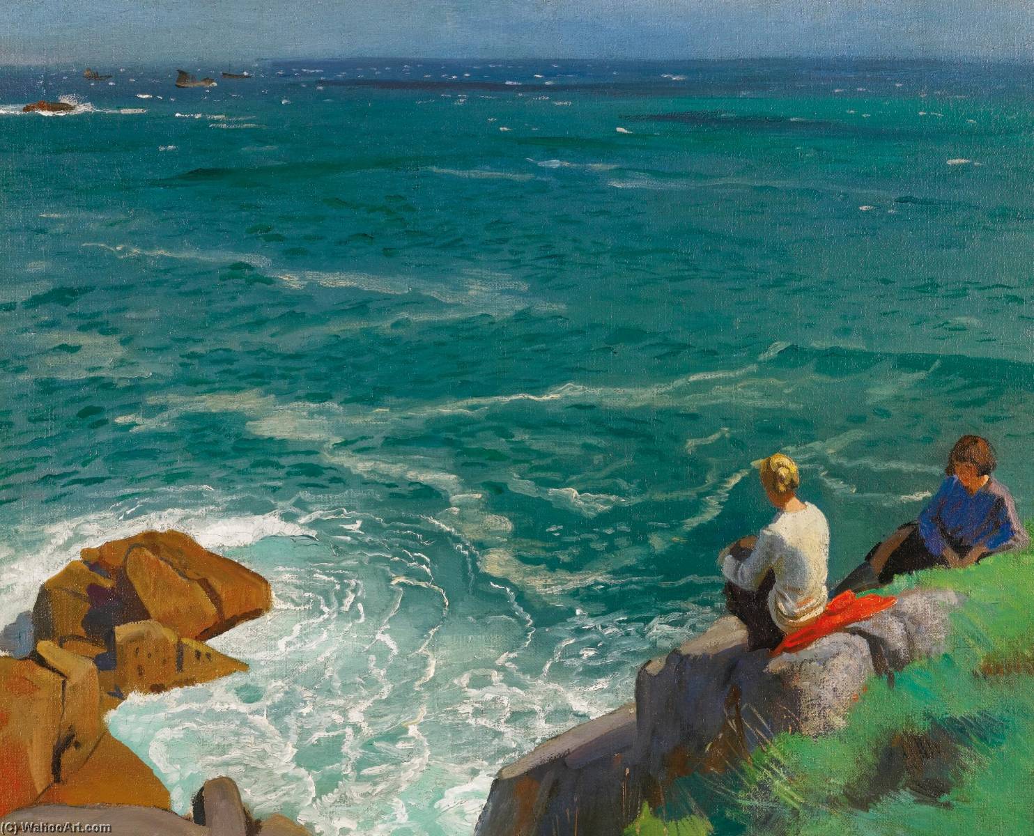 The Green Sea, Lamorna — Dame Laura Knight
