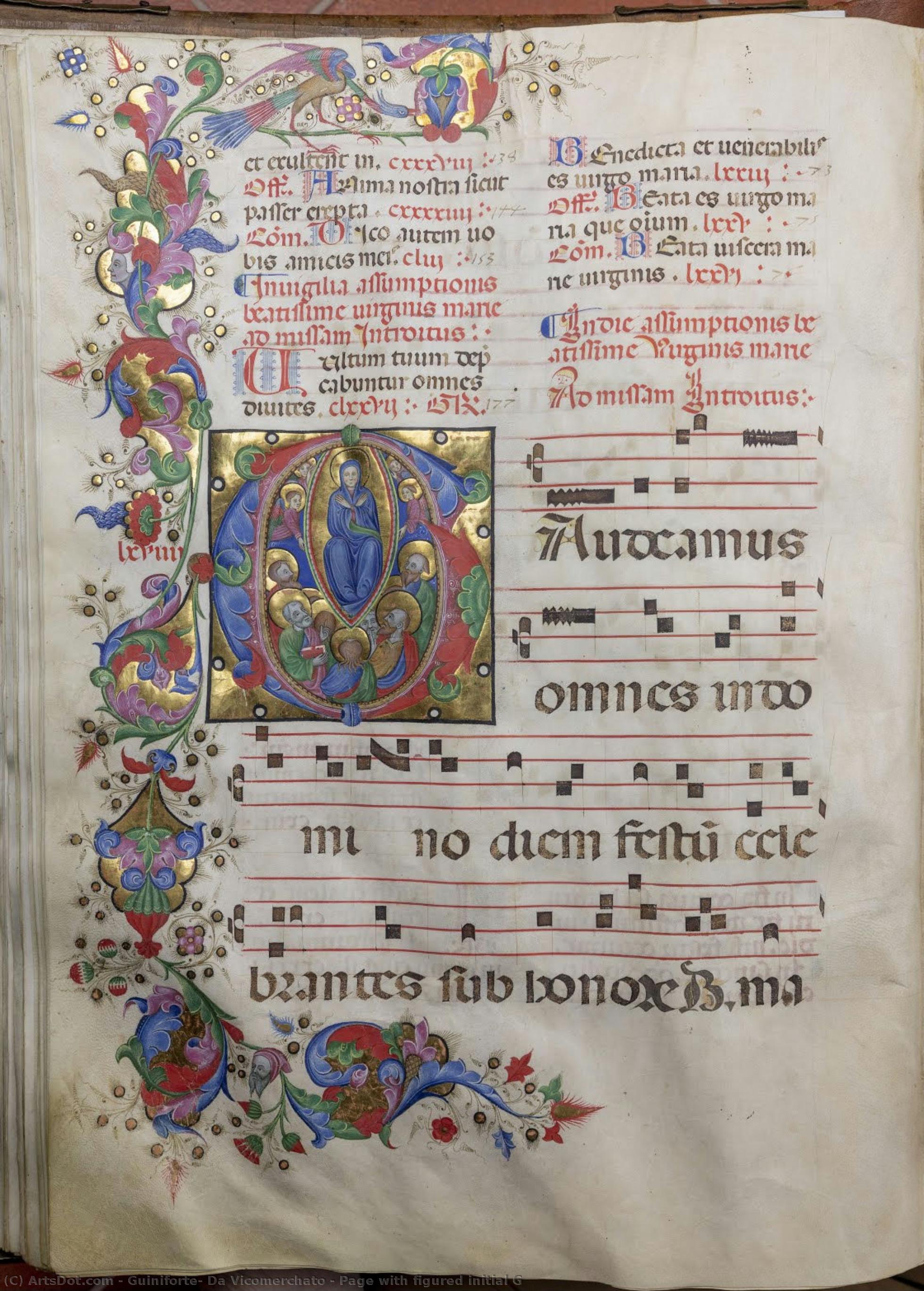 Page With Figured Initial G — Guiniforte, Da Vicomerchato