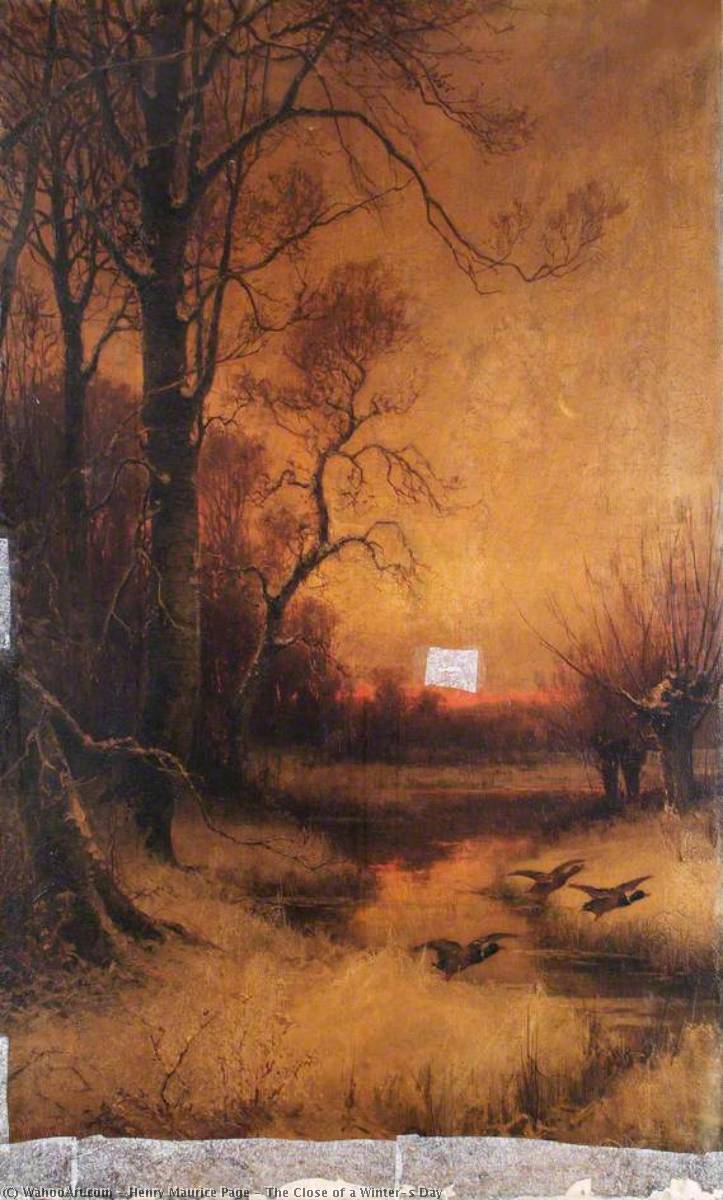 The Close Of A Winter's Day — Henry Maurice Page