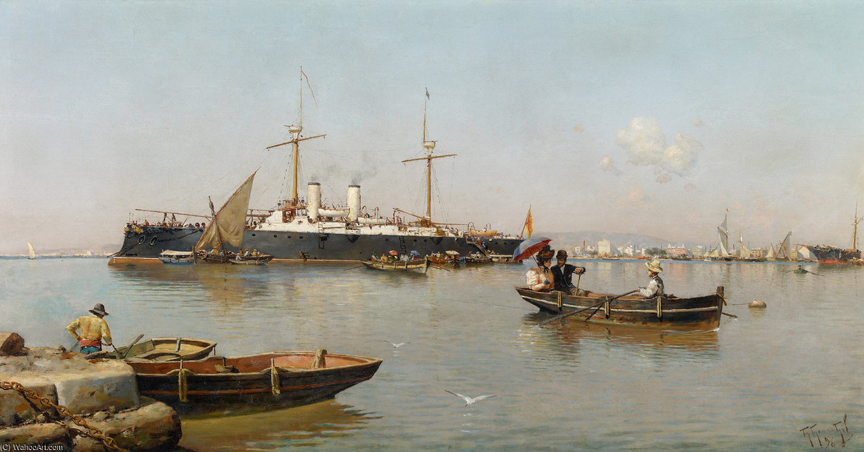 View Of The Port Of Málaga — Gillermo Gomez Gil