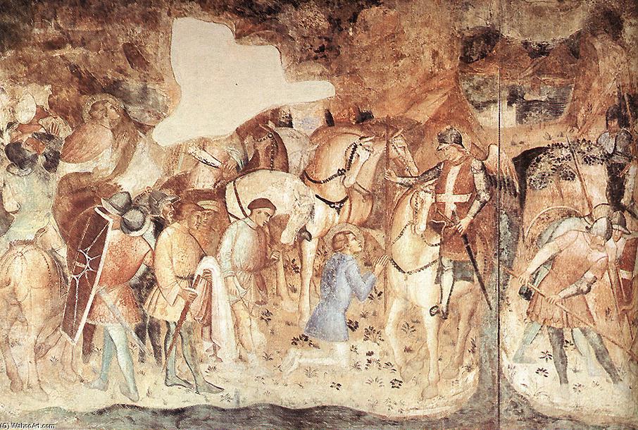 St Michael Giving The Flag To St Ephisius — Spinello Aretino