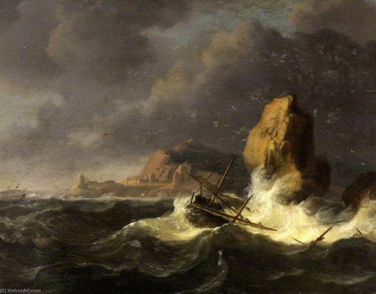 A Shipwreck — Ludolf Backhuysen I