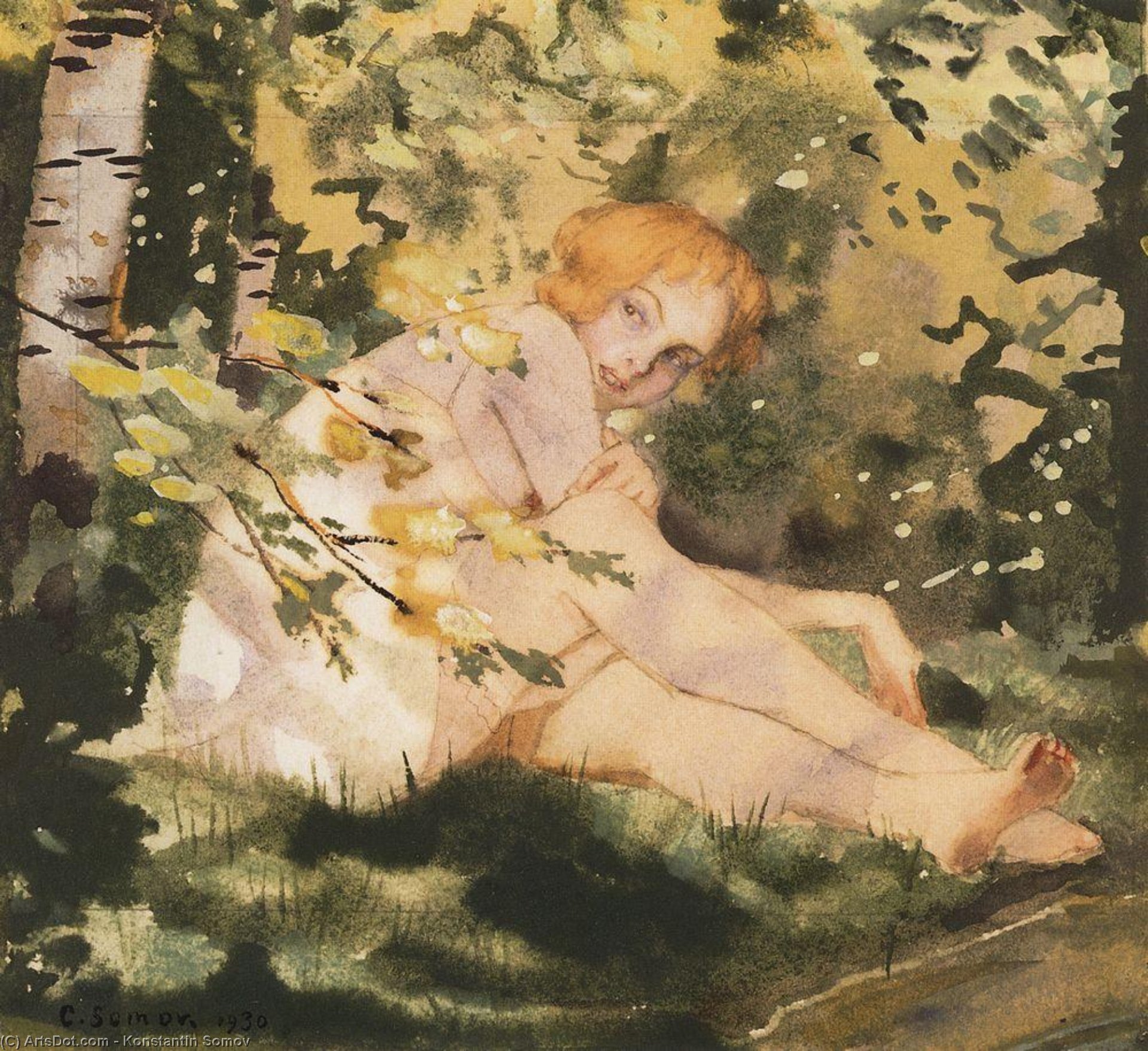 Girl Under The Sun — Konstantin Andreevic Somov