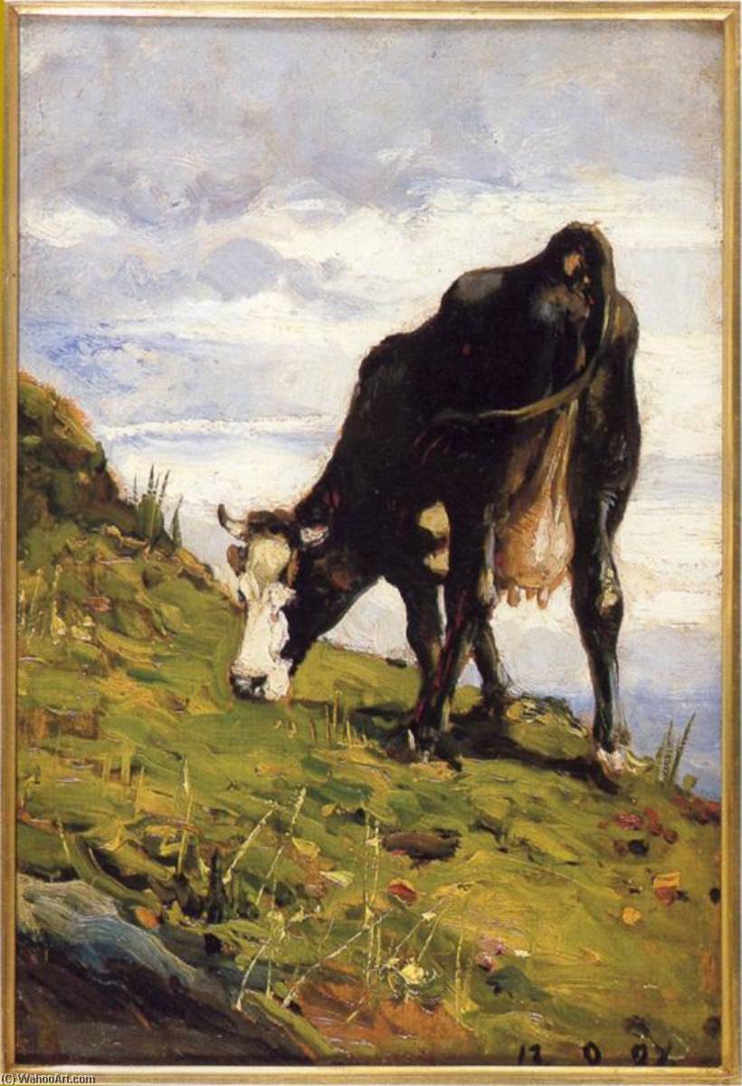 Mucca Al Pascolo — Lorenzo Delleani