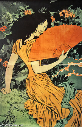 Woman With A Fan — Эвге́н Самуэ́ль Грассэт