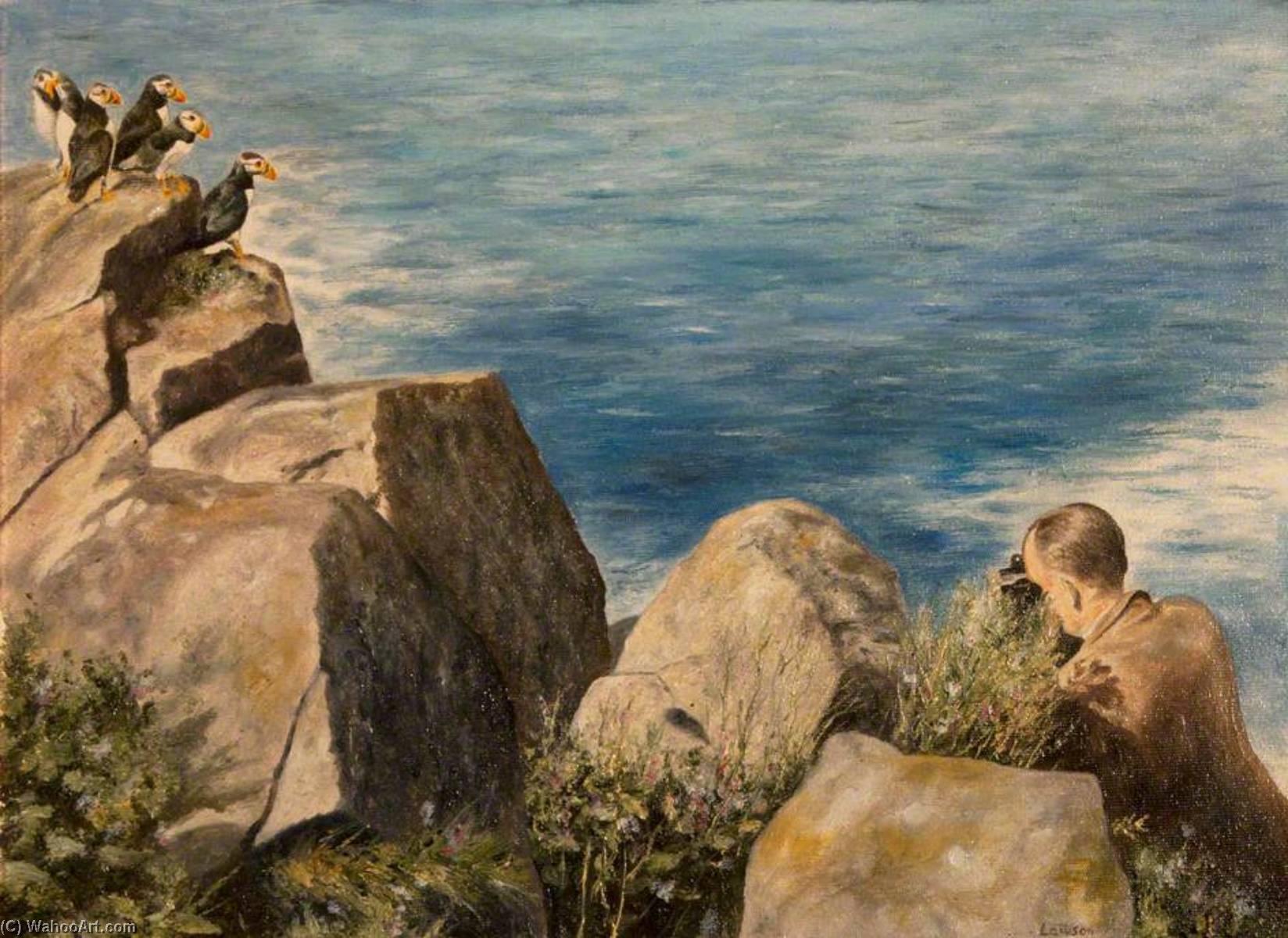 Puffins On Rathlin — John Andrew Lawson