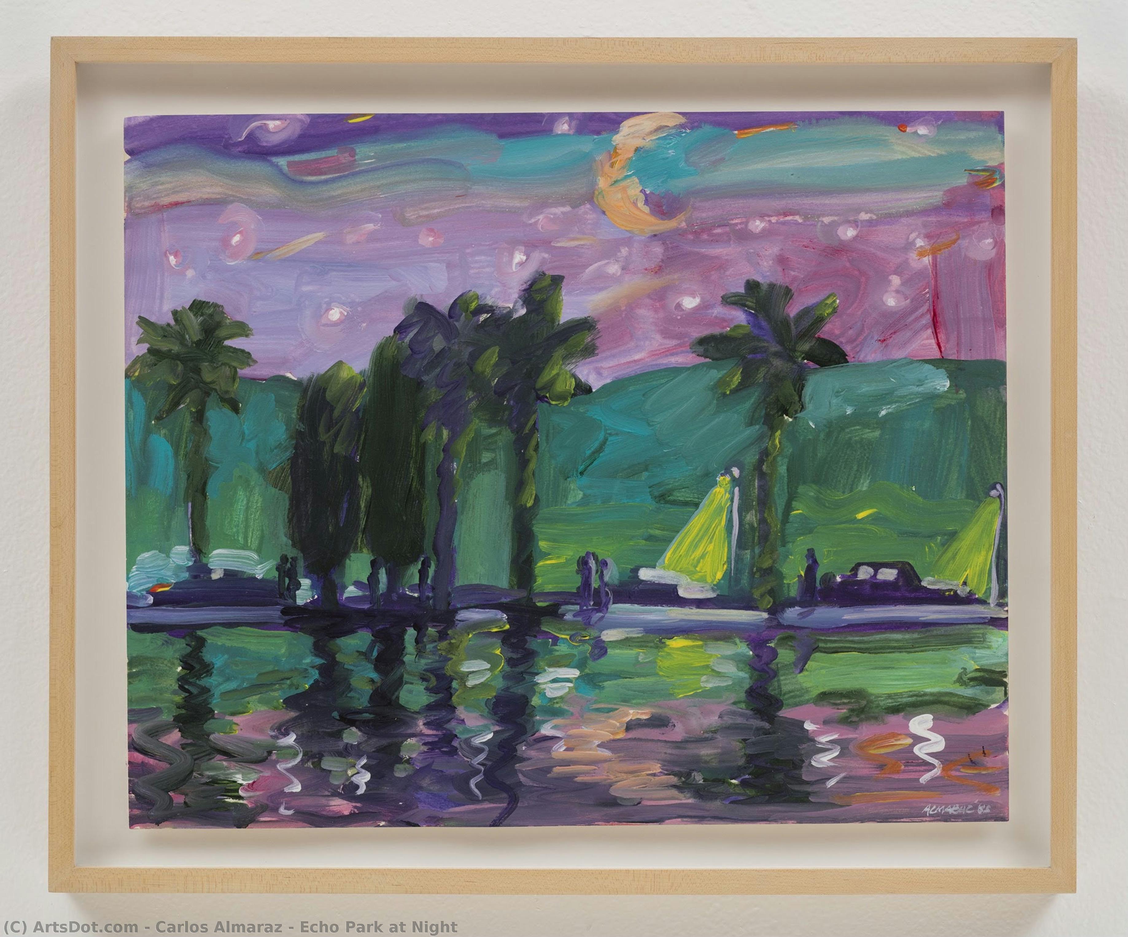Echo Park At Night — Carlos Almaraz