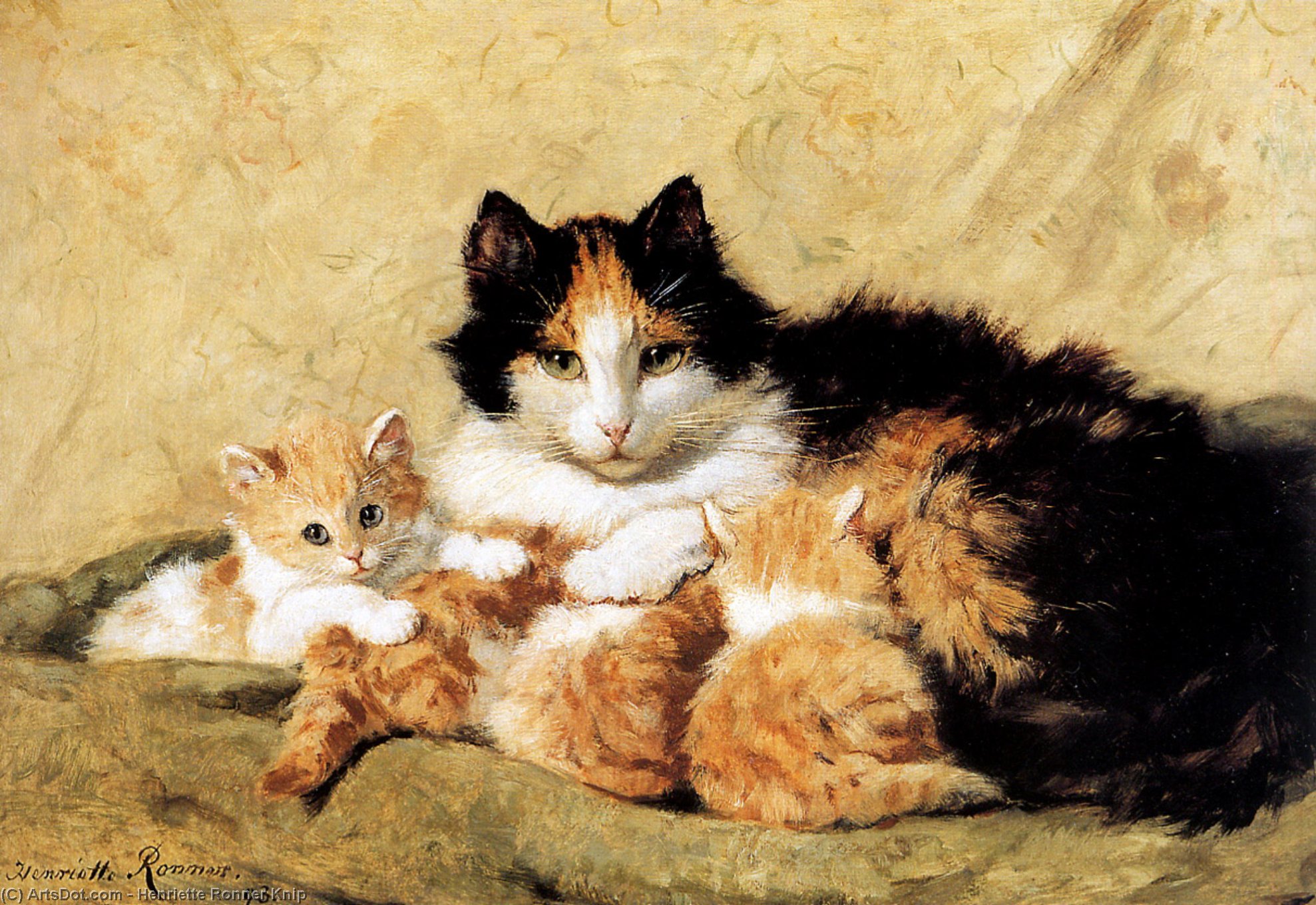 The Proud Mother Sun — Henriette Ronner Knip