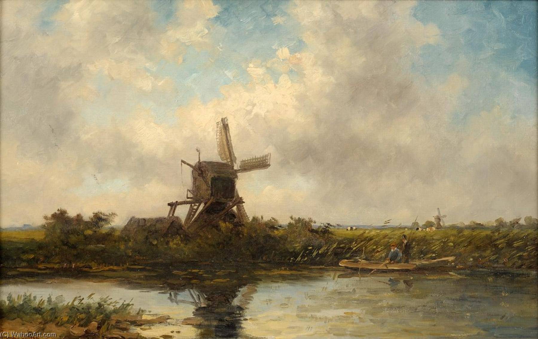 Landscape With Windmill — Hendrik Dirk Kruseman Van Elten