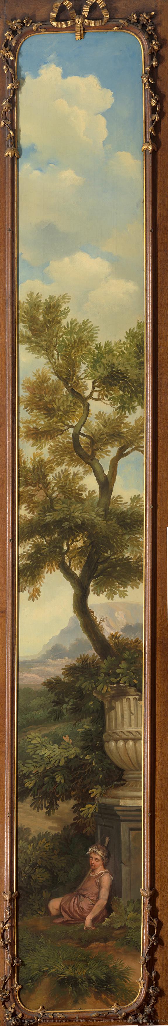 Arcadisch Landschap Met Een Slapende Jongen Onder Een Boom, Jurriaan Andriessen, 1771 — Jurriaan Hendrik Andriessen