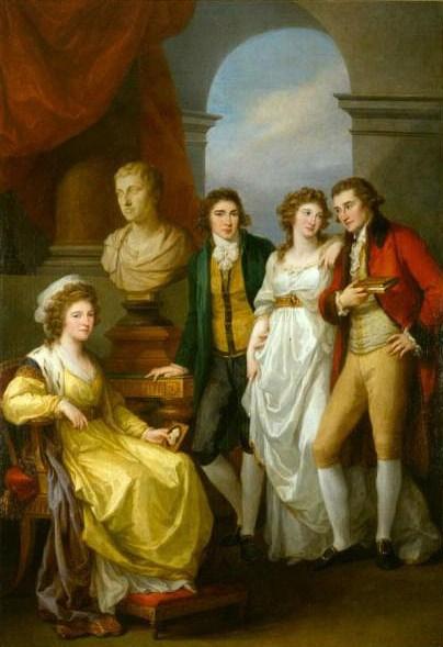 Family Portrait Of Catherine Petrovna Baryatinskiy — Angelica Kauffmann (maria Anna Angelika)