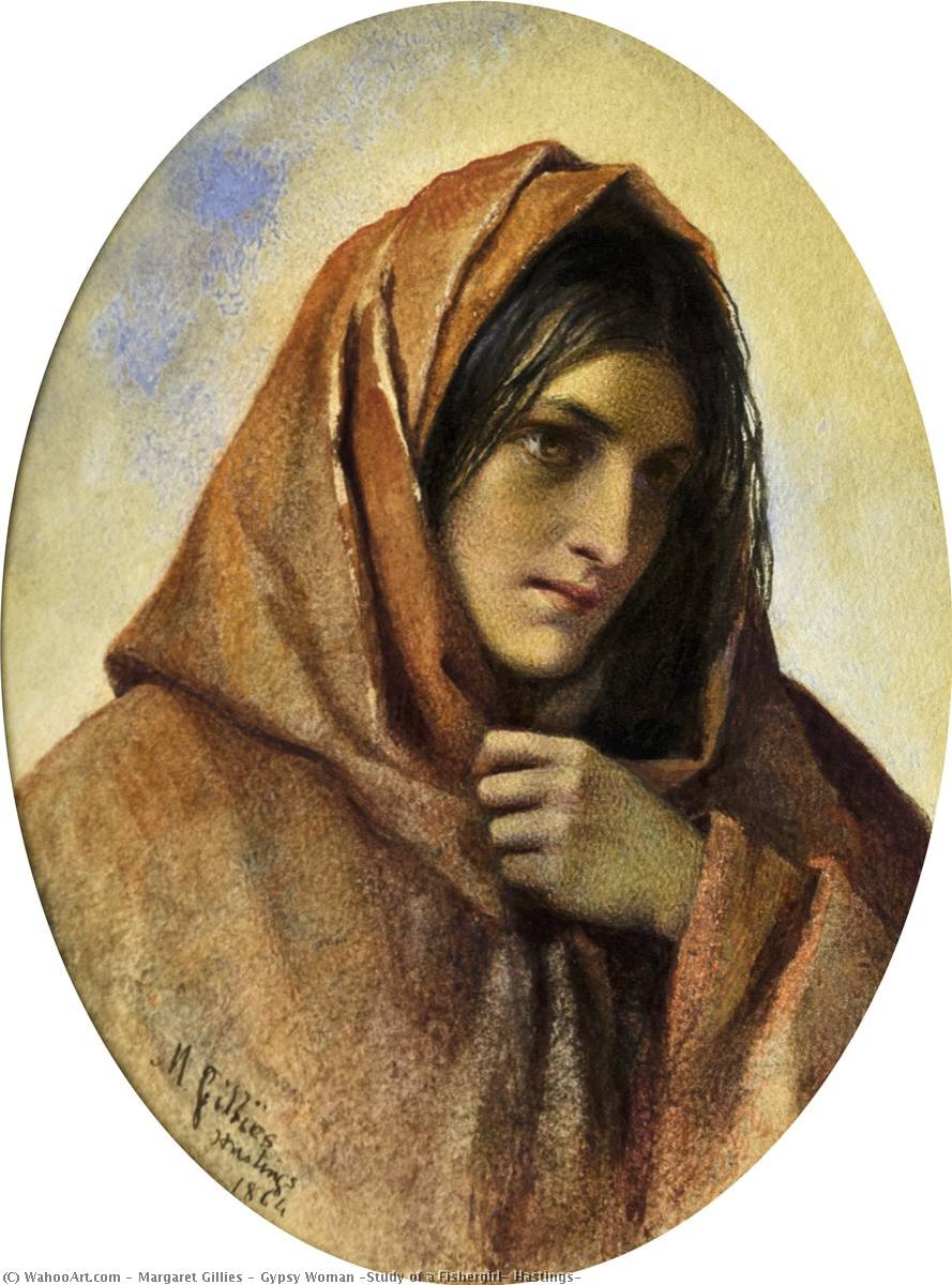 Gypsy Woman (study Of A Fishergirl, Hastings) — Margaret Gillies