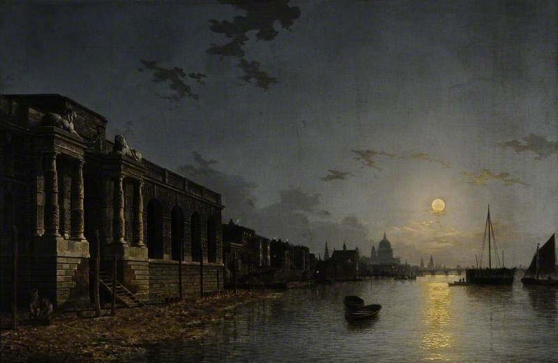 A View Of The Thames — Henry Pether
