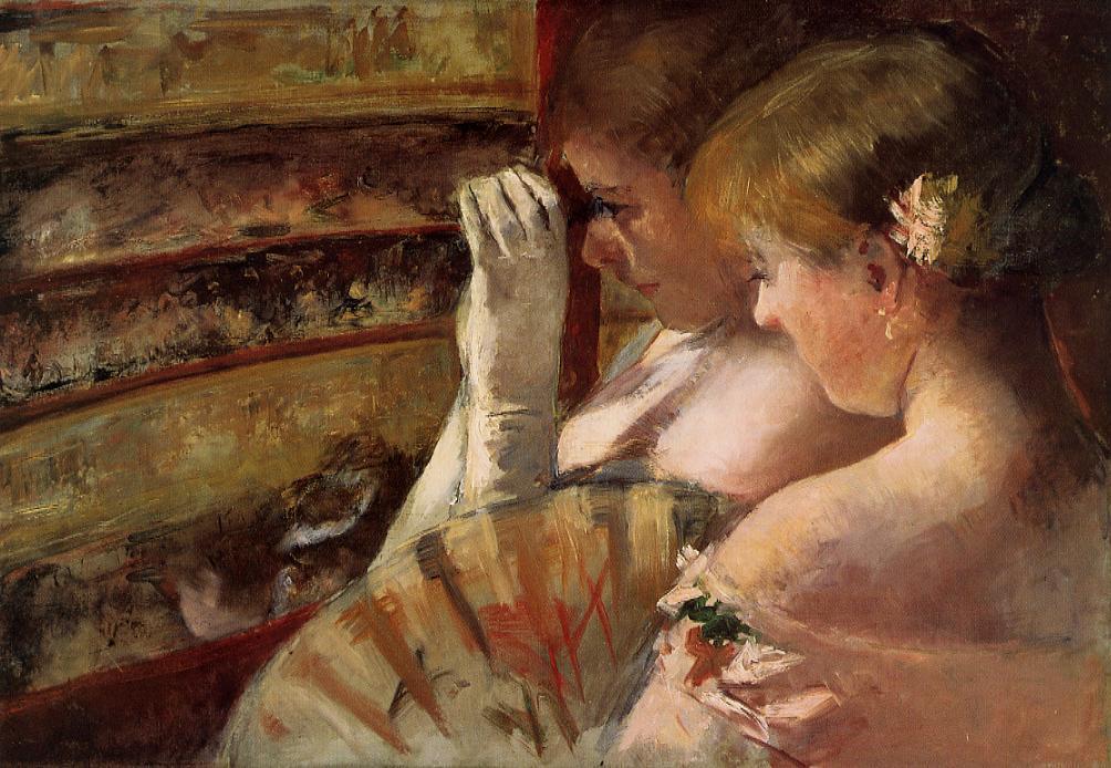 A Corner Of The Loge (also Known As In The Box) — Mary Stevenson Cassatt