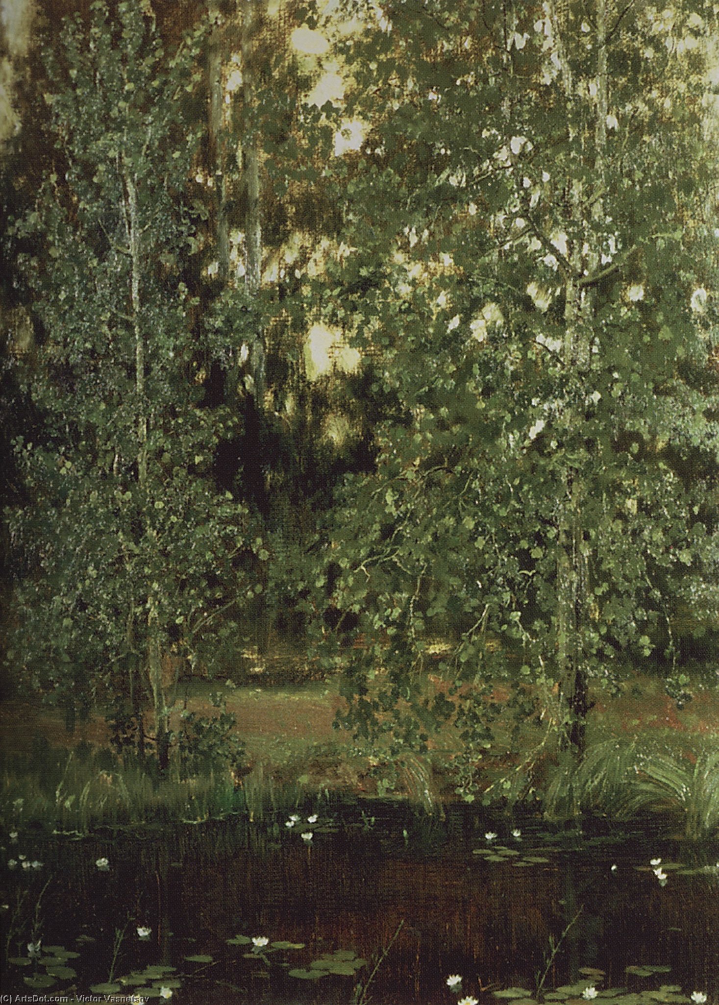 Pond In Ochtir — Victor Vasnetsov