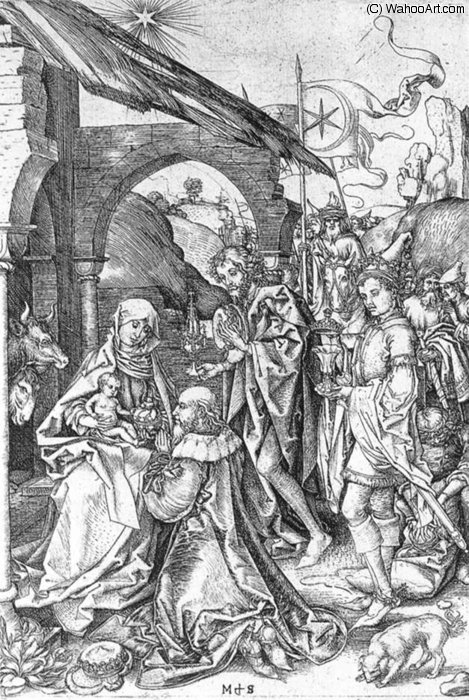 Adoration Of The Magi — Martin Schongauer