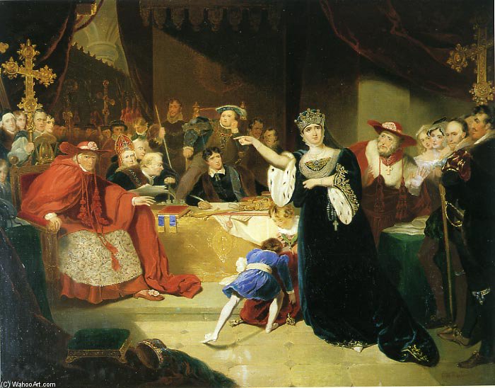 Court For The Trial Of Queen Katharine — George Henry Harlow