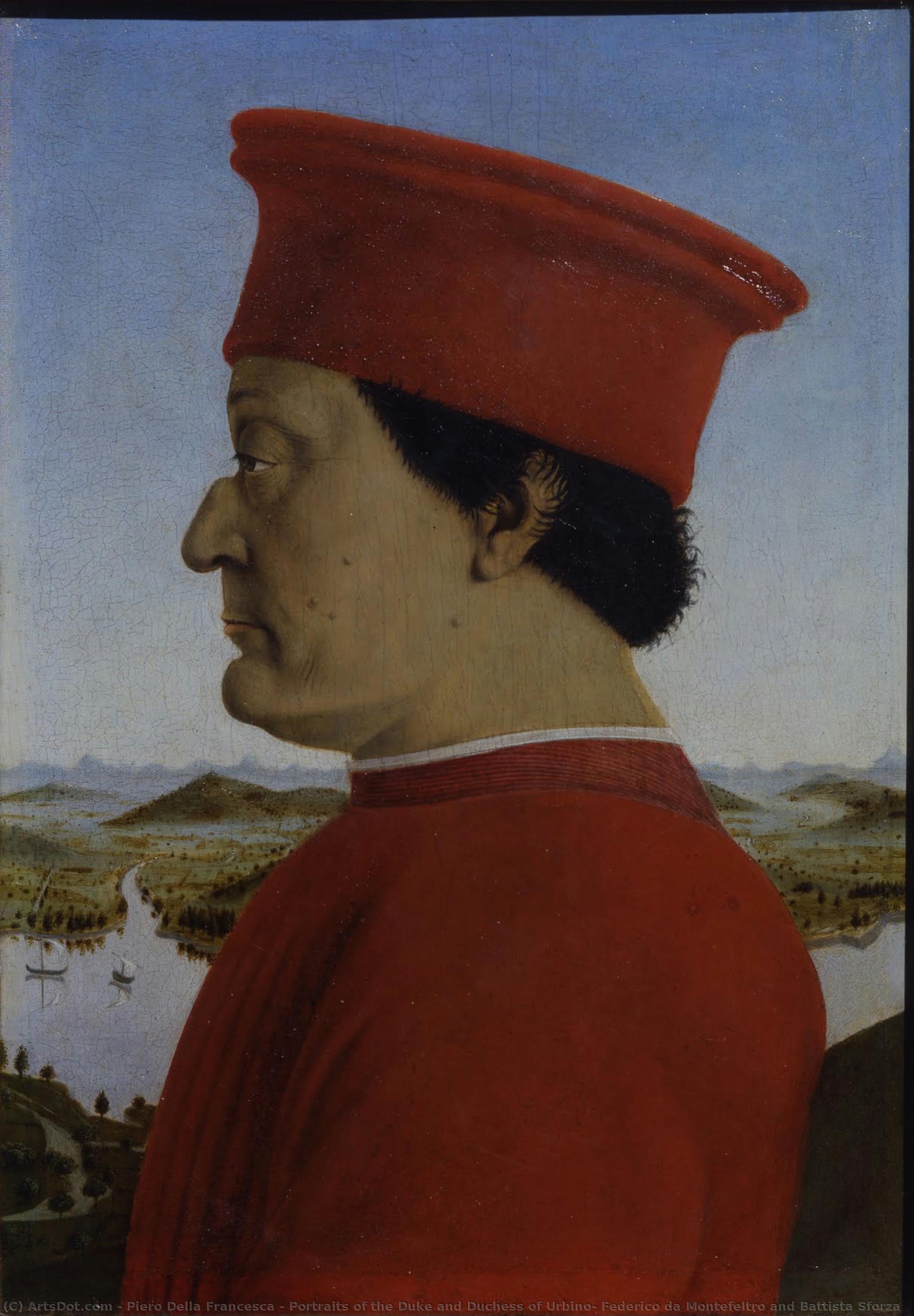 Los Retratos Del Duque Y La Duquesa De Urbino, Federico Da Montefeltro Y Battista Sforza — Piero Della Francesca