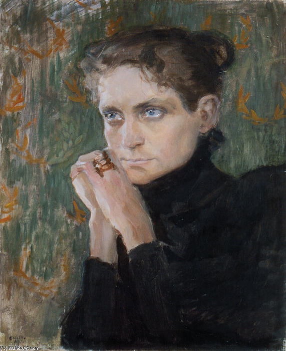 Portrait Of The Actress Ida Aalberg — Akseli Gallen-kallela