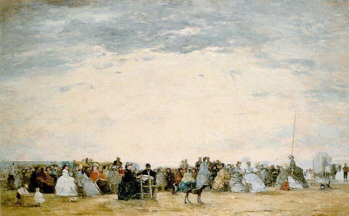 The Beach At Trouville — Eugène Louis Boudin