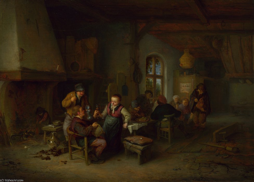 The Interior Of An Inn — Adriaen Van Ostade