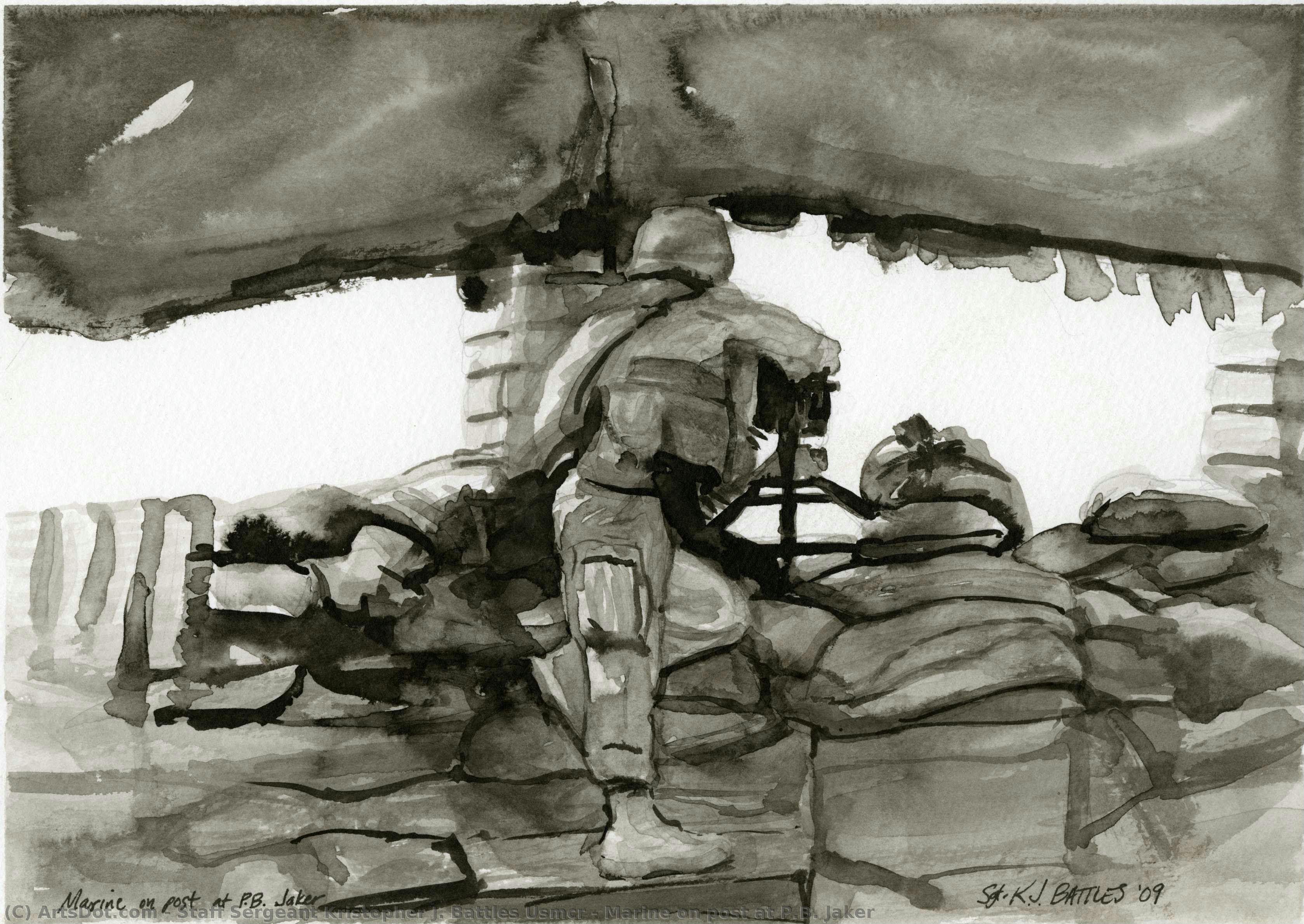 Marine On Post At P.b. Jaker — Staff Sergeant Kristopher J. Battles Usmcr