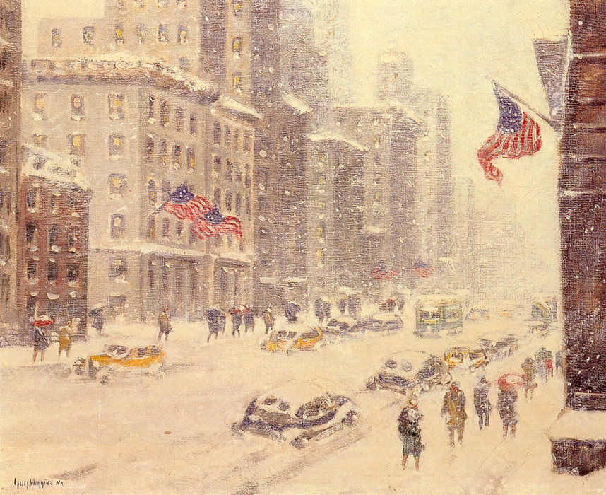 Winter's Day, Fifth Avenue — Guy Carleton Wiggins
