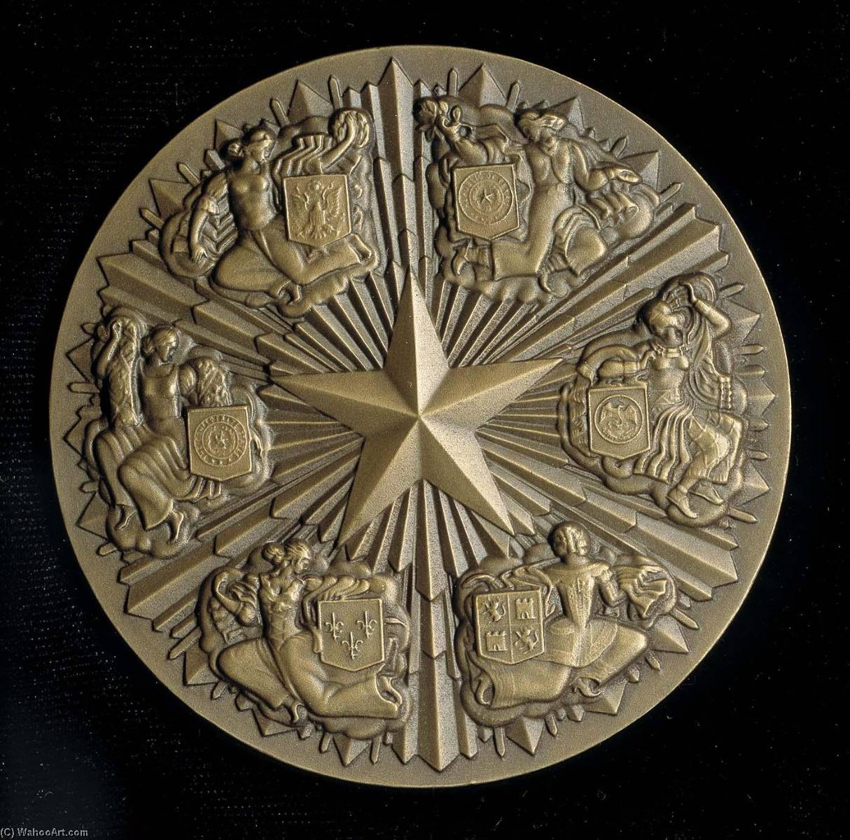 Texas Medallion Medal — Joseph Emile Renier