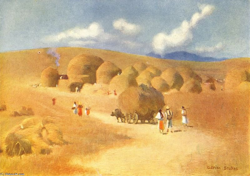 A Rumanian Homestead At Desze — Adrian Scott Stokes