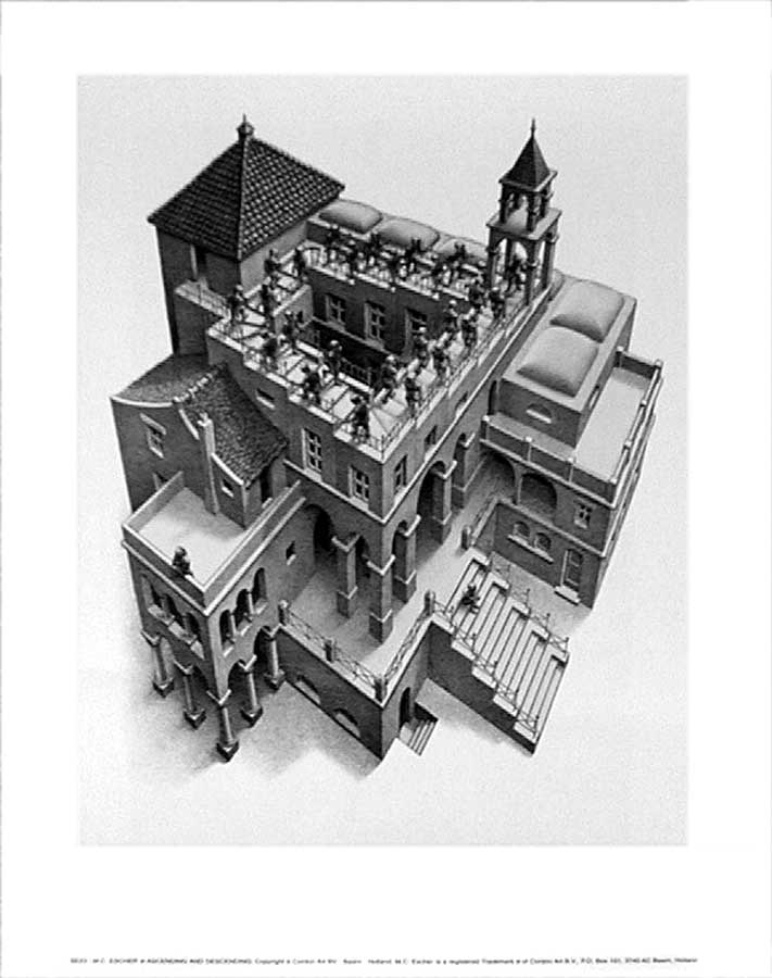 Ascending And Descending, 1960 — Maurits Cornelis Escher