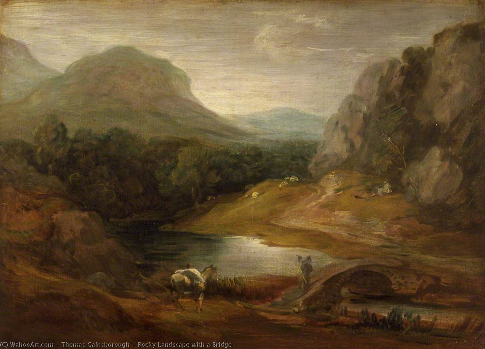 Rocky Landscape With A Bridge — Tomas Gejnzboro