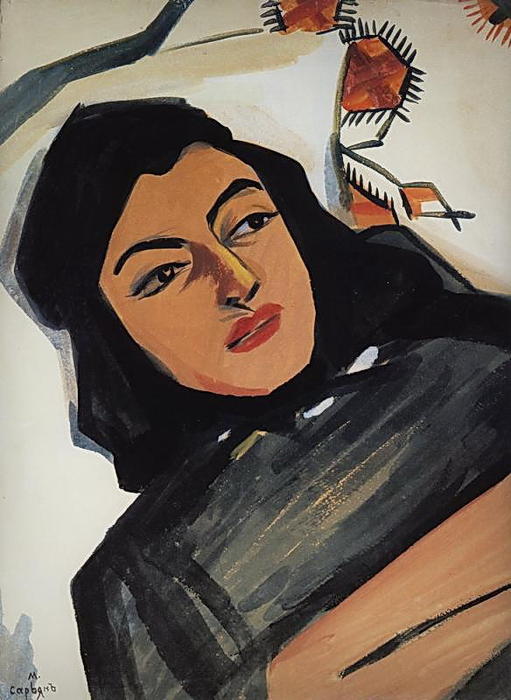 The Head Of The Girl (mariam Tazahulahyan) — Martiros Sarian