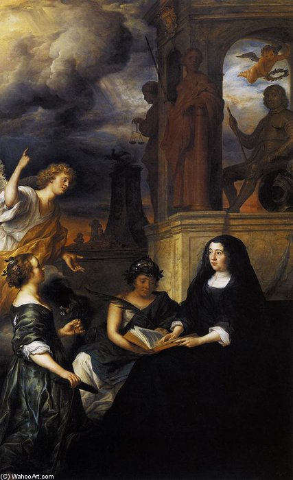 Hope Comes To Amalia Van Solms At The Tomb Of Frederik Hendrik — Govert Teunisz Flinck