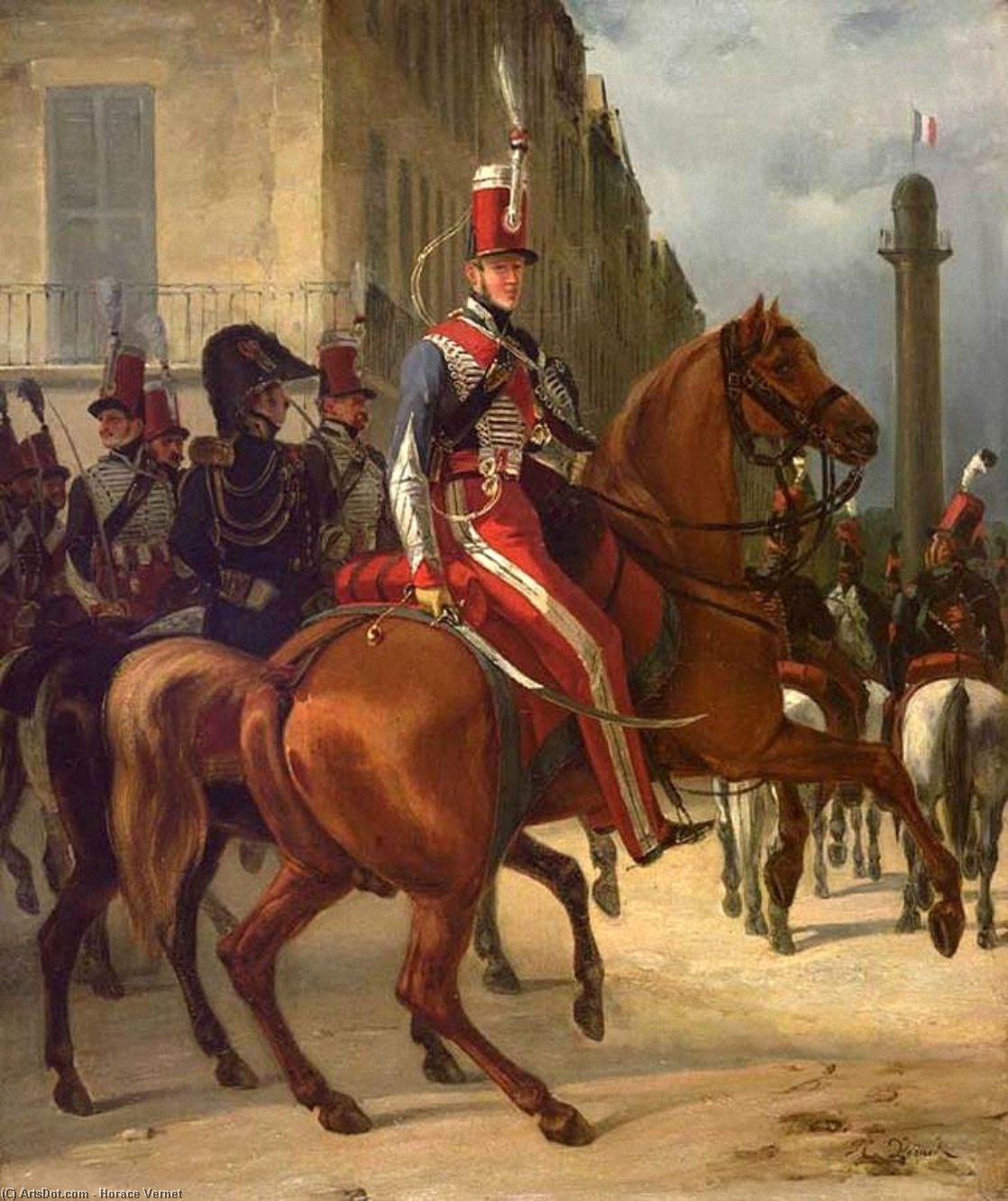 The Duke Of Chartres On Horseback — Emile Jean Horace Vernet