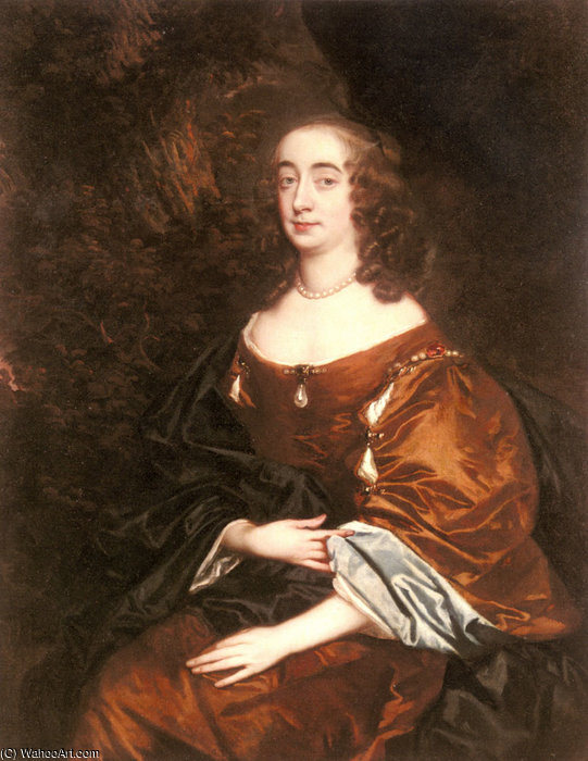 Portrait Of Elizabeth Countess Of Cork — Pieter Van Der Faes (peter Lely)