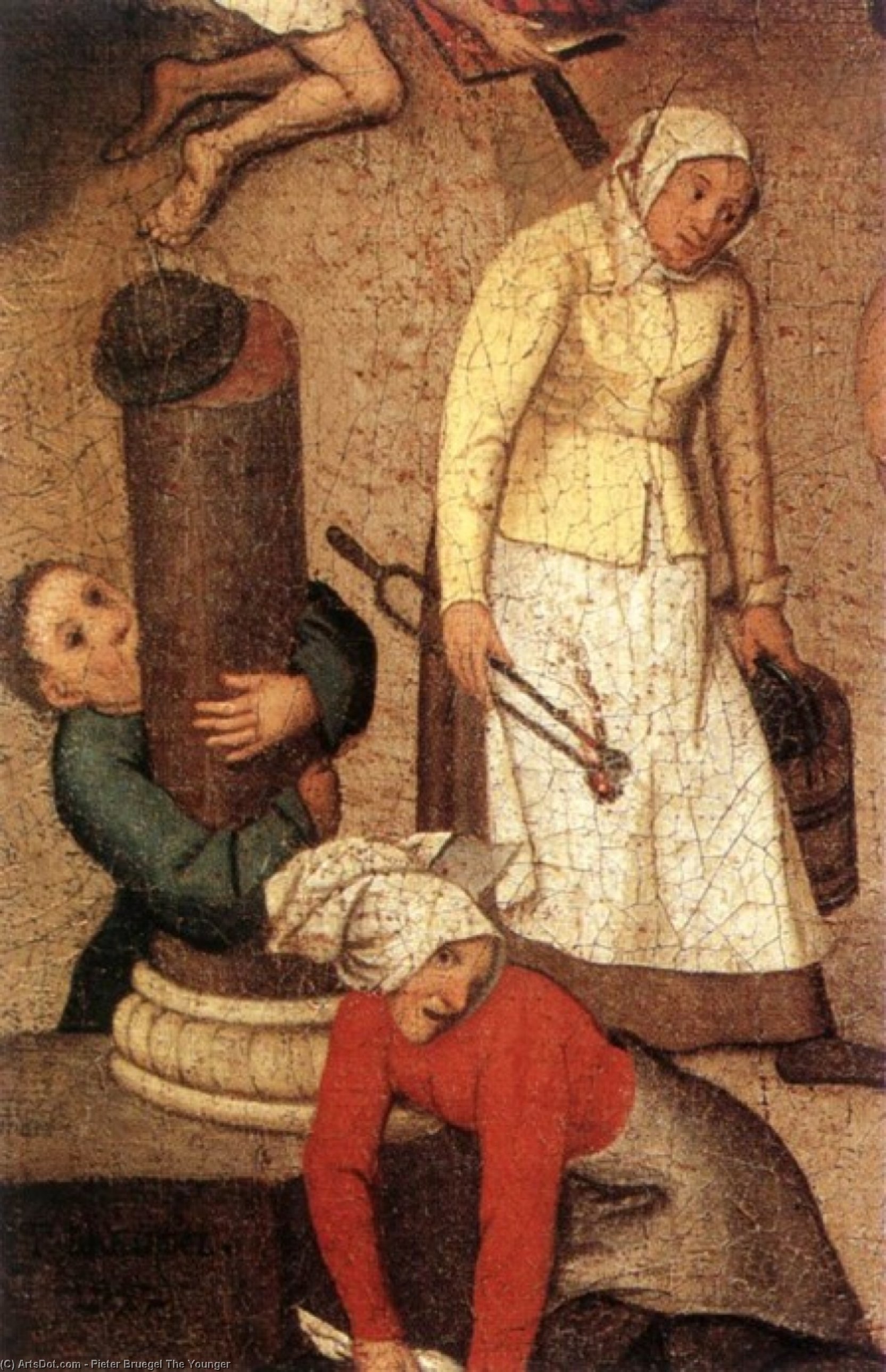 Proverbs (detail) (15) — Pieter Bruegel The Younger
