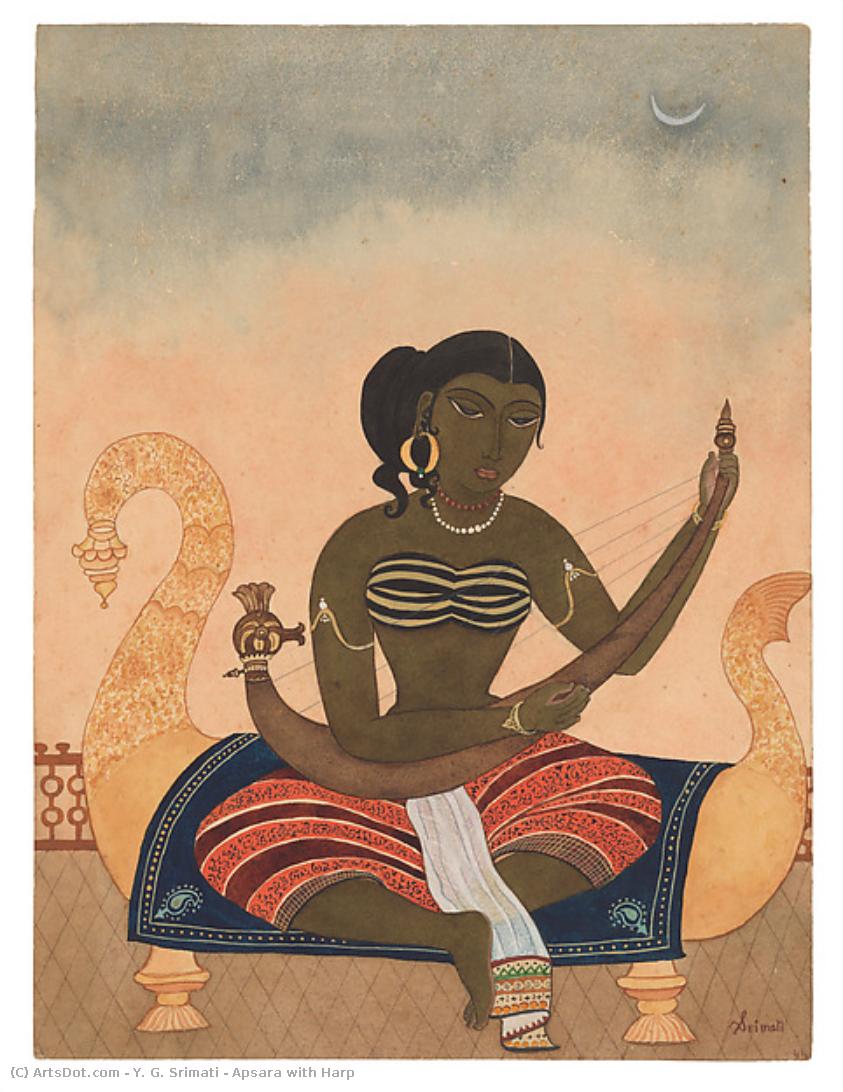 Apsara With Harp — Y. G. Srimati
