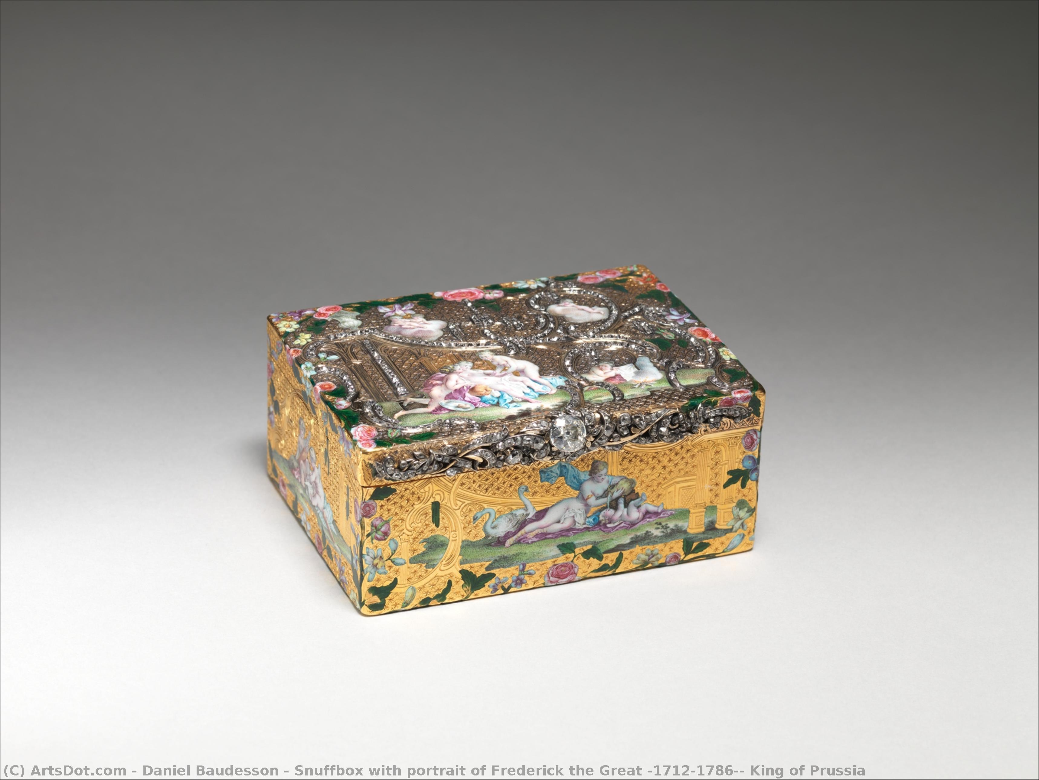 Snuffbox With Portrait Of Frederick The Great (1712–1786), King Of Prussia — Daniel Baudesson