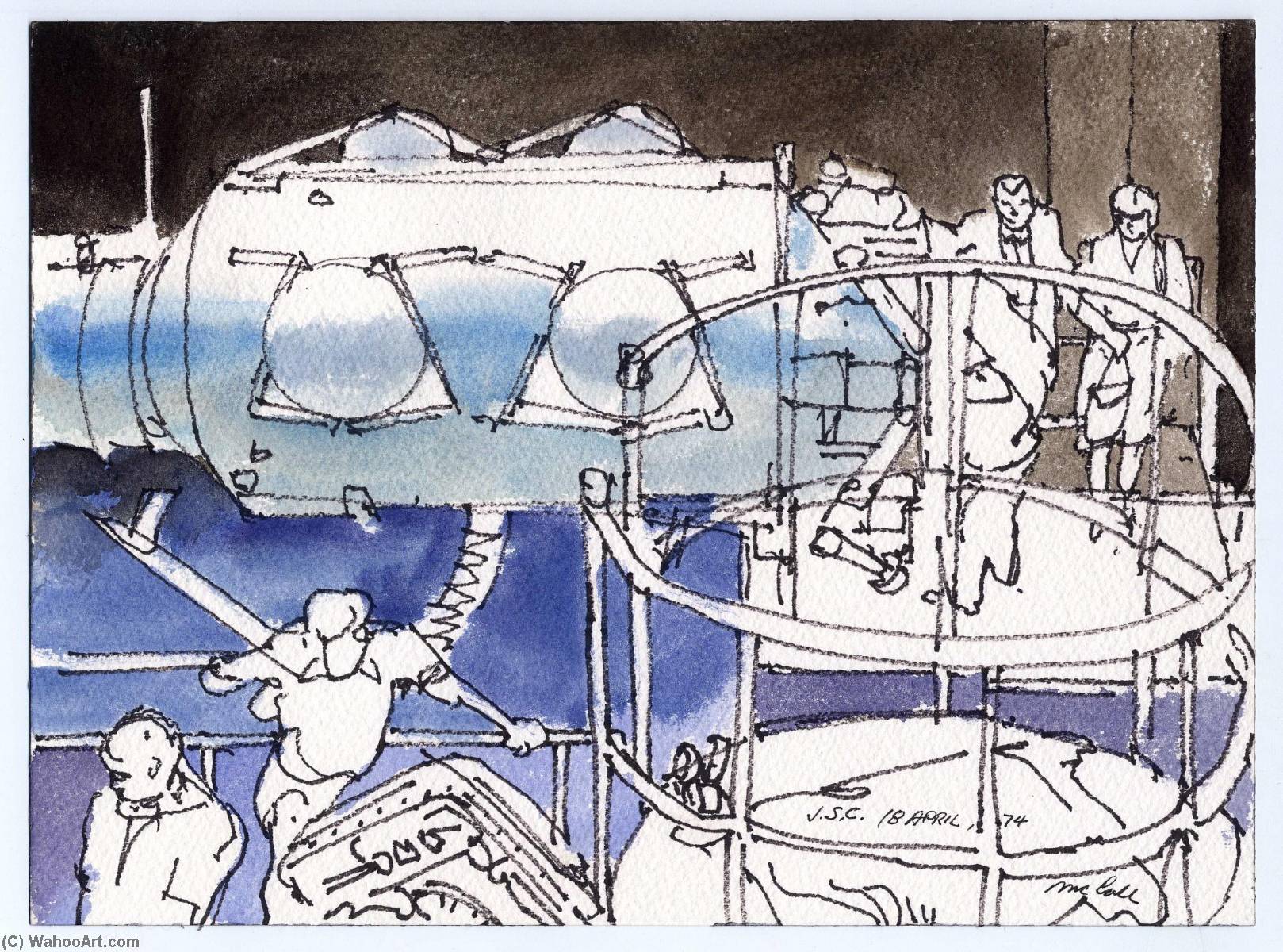 Johnson Space Center Side View Of Docking Module — Robert T Mccall