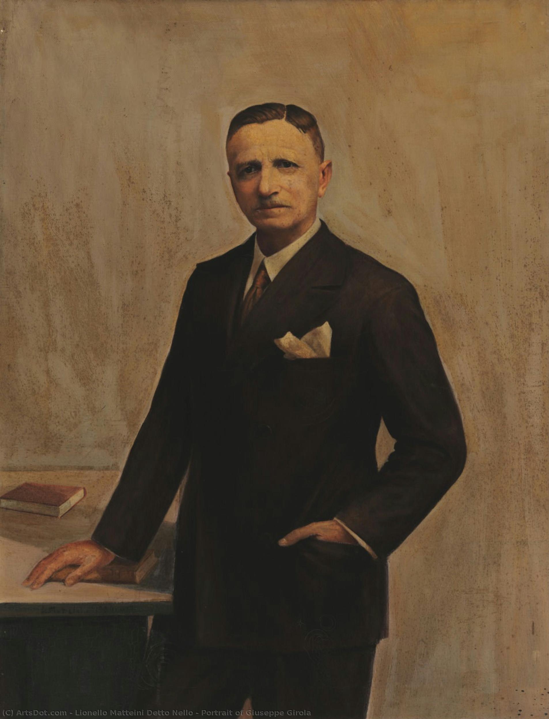 Portrait Of Giuseppe Girola — Lionello Matteini Detto Nello