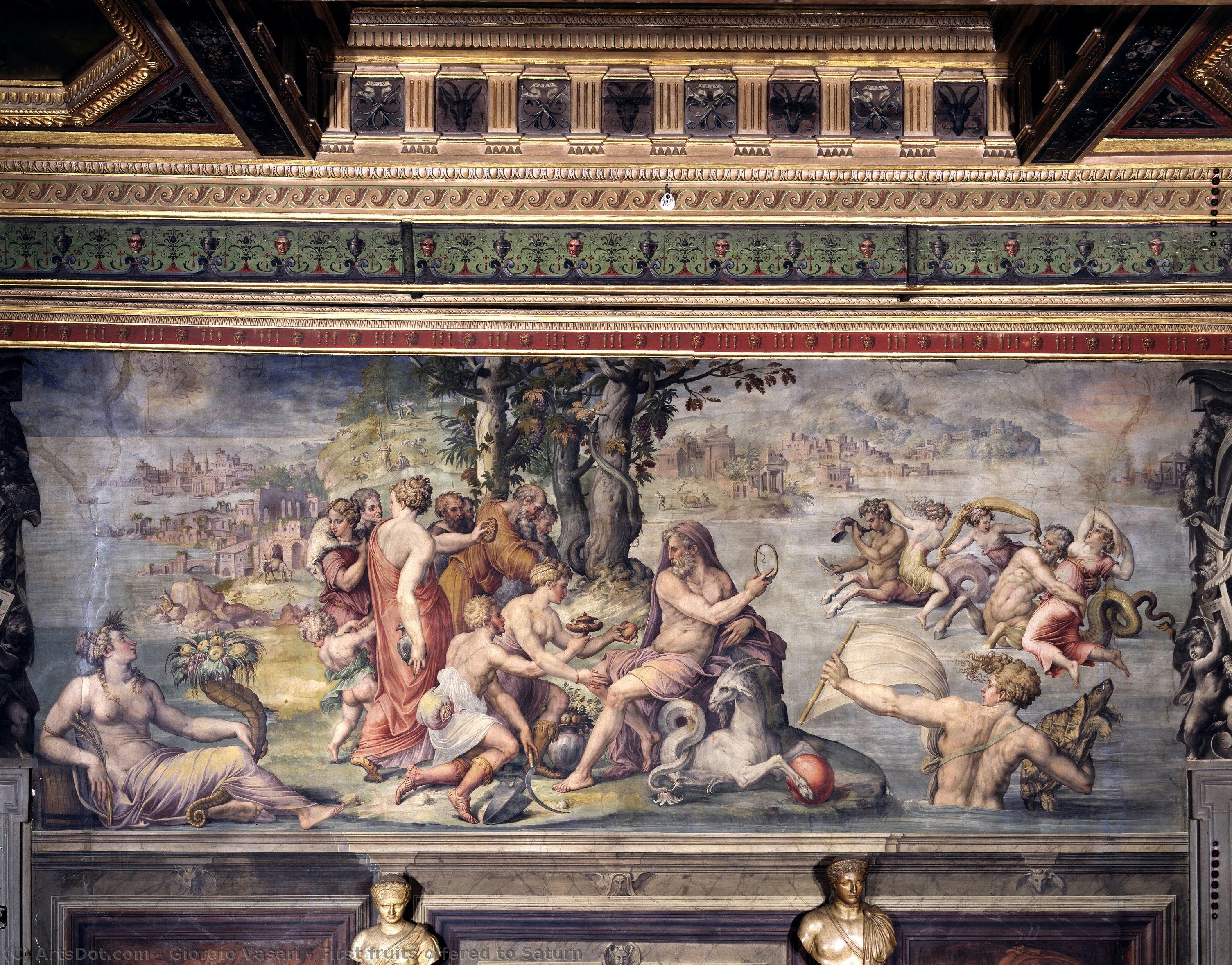 Primeros Frutos Ofrecidos A Saturno — Giorgio Vasari