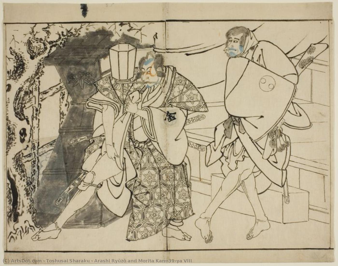 Arashi Ryūzō And Morita Kan'ya Viii — Toshusai Sharaku