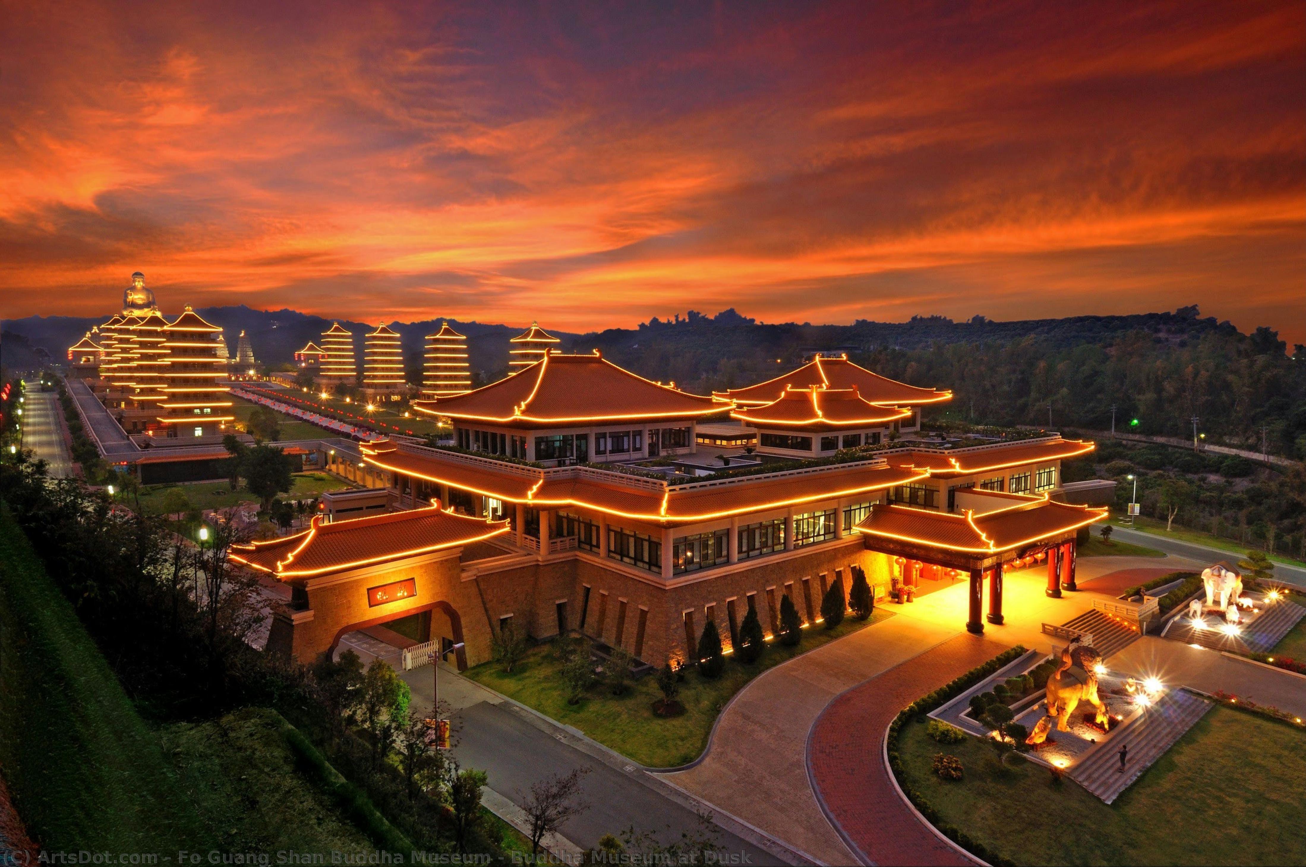 Buddha Museum At Dusk — Fo Guang Shan Buddha Museum