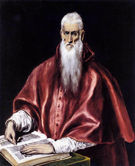 St Jerome As A Scholar — Ел Греко