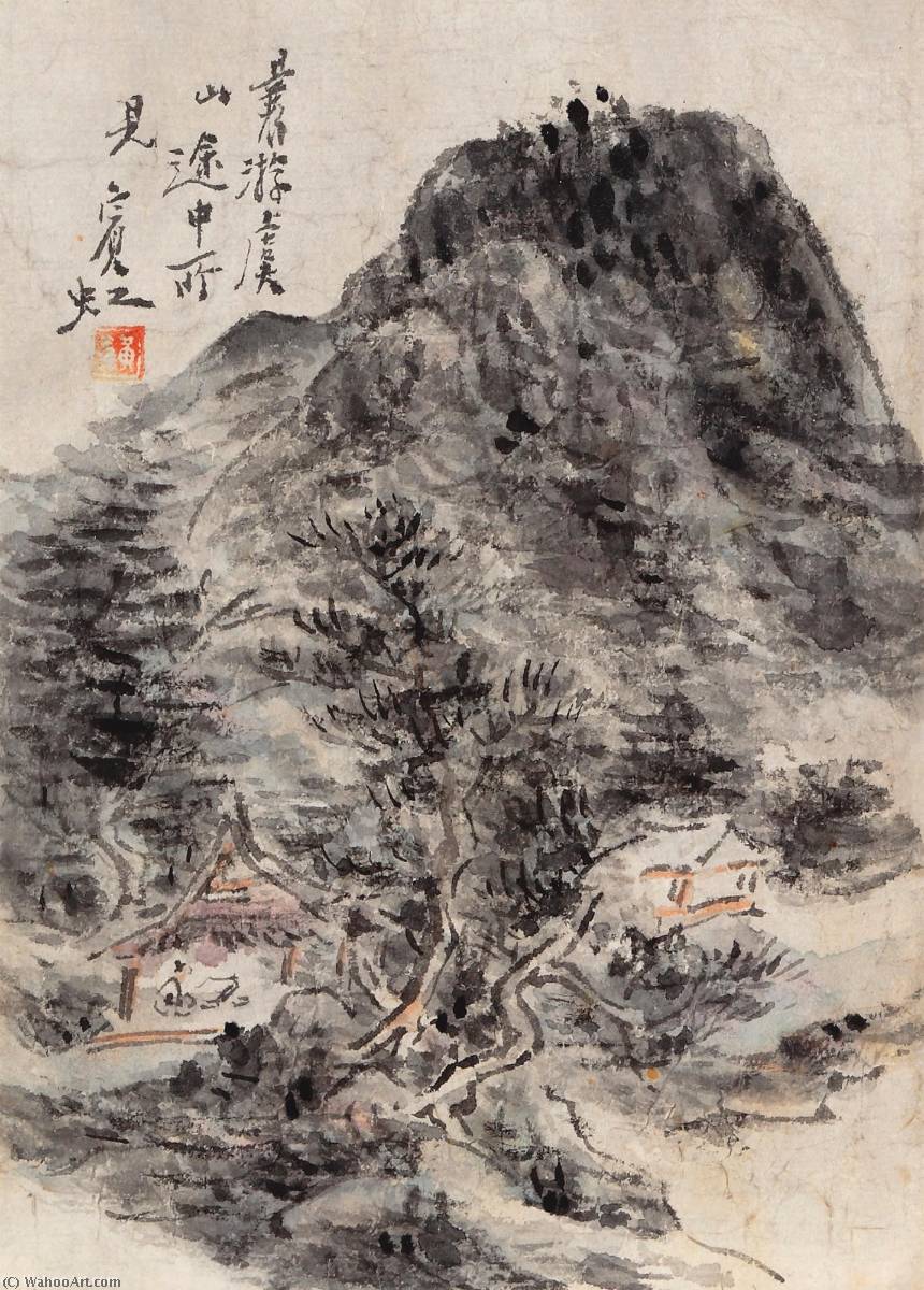 Reading At Solitary Temple — Huang Binhong