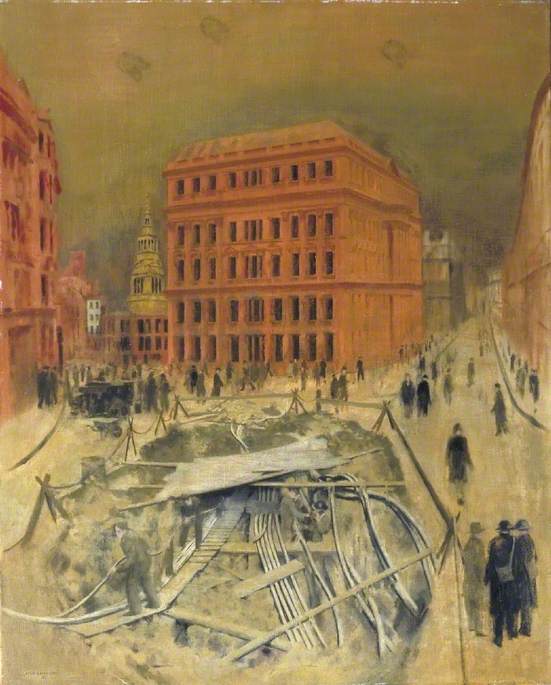 St Martin's Le Grand, London, January 1941 — Harold Sandys Williamson