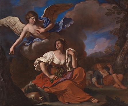 The Angel Appears To Hagar And Ishmael — Guercino