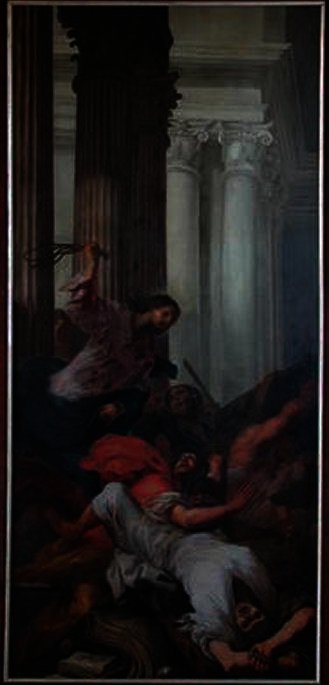 Jesus Drives Out The Moneychangers From The Temple — Antonio Zanchi