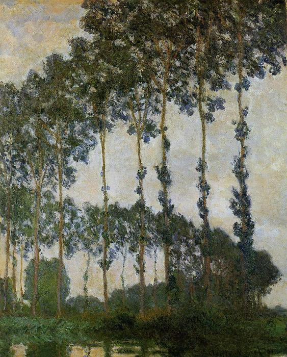 Poplars Near Giverny — Claude Monet
